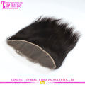 Caliente venta libre parte sin procesar brasileños virginales del pelo humano del cordón frontal 13 x 4 natural con pelo del bebé